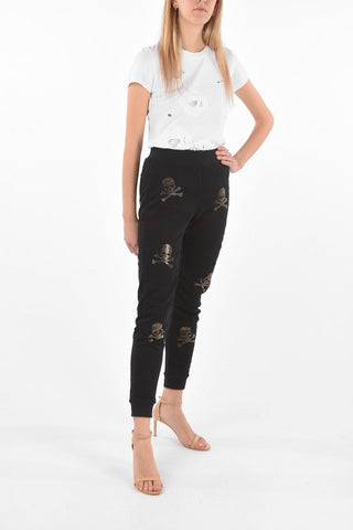 COUTURE EST.1978 Lived-in Effect Jersey SKULL Joggers