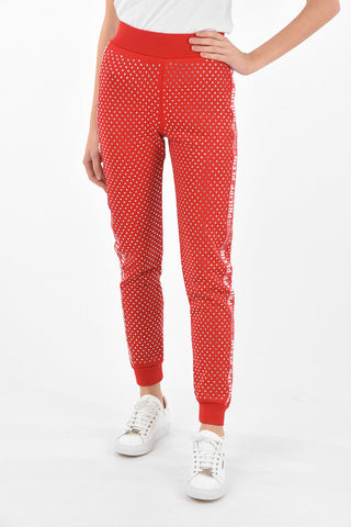 COUTURE All-over Rhinestoned CRYSTAL Joggers