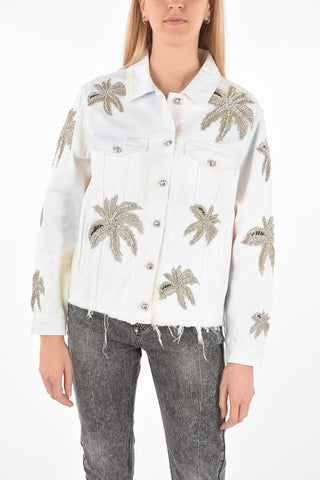 COUTURE Denim Jacket ALOHA with Rhinestoned Details