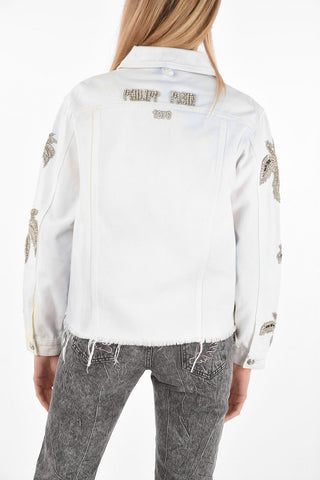 COUTURE Denim Jacket ALOHA with Rhinestoned Details