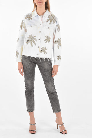 COUTURE Denim Jacket ALOHA with Rhinestoned Details