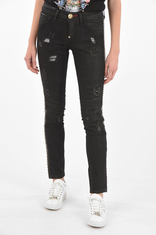 distressed MENTE APERTA slim fit jeans