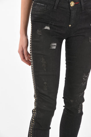 distressed MENTE APERTA slim fit jeans