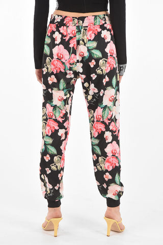 COUTURE EST.1978 floral patterned pants with drawstring waist