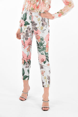 COUTURE EST.1978 floral patterned cropped pants