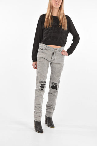 Biker Patch ROCK PP Super Straight Cut Denims