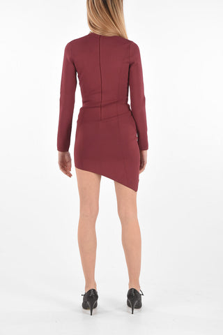 COUTURE Bodycon Mini Dress STUDS UPS with Studded Neckline