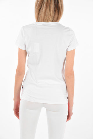 COUTURE EST.1978 Crew Neck Distressed T-Shirt with Rhinestone