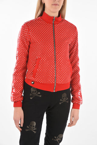 COUTURE EST.1978 Felpa con Strass e Bande Logate