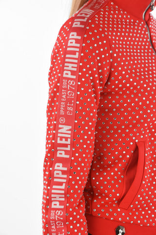 COUTURE EST.1978 Felpa con Strass e Bande Logate