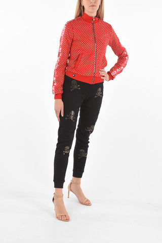 COUTURE EST.1978 Felpa con Strass e Bande Logate