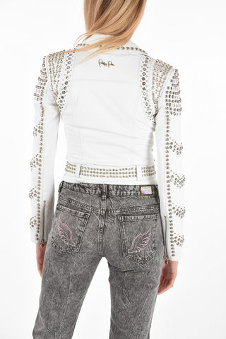 COUTURE Leather Biker with All-Over Studs