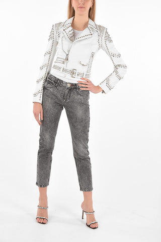 COUTURE Leather Biker with All-Over Studs