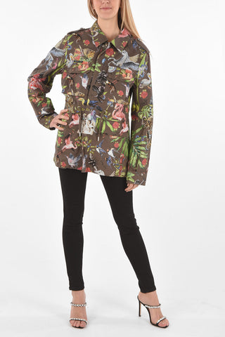 COUTURE Printed Parka JUNGLE embellished with Rhinestones