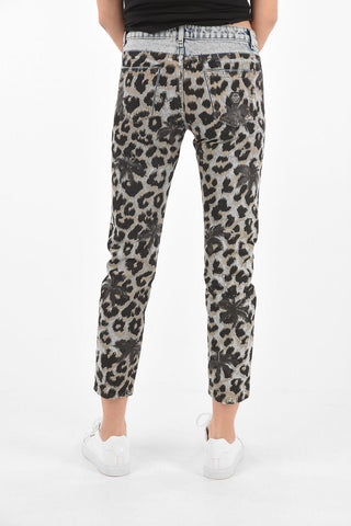 Printed MACULATE Boyfriend Denims