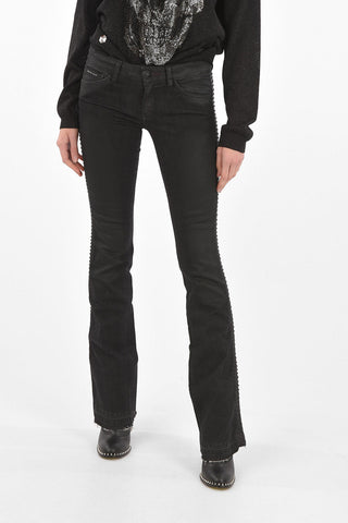 jeans boot cut BRITTANY MOON con profilo borchie