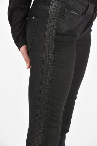 jeans boot cut BRITTANY MOON con profilo borchie