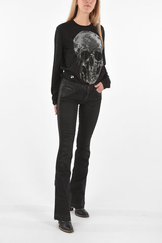 jeans boot cut BRITTANY MOON con profilo borchie