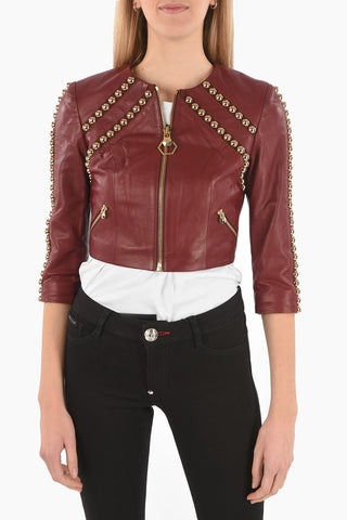 COUTURE Leather Bolero FANTASTIC QUEEN Embellished with Studs