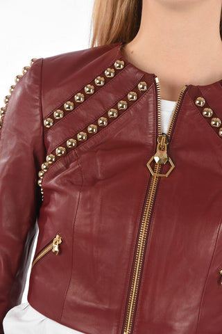 COUTURE Leather Bolero FANTASTIC QUEEN Embellished with Studs