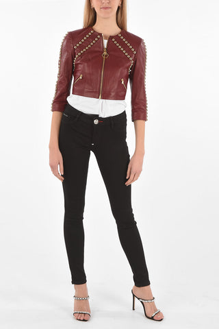 COUTURE Leather Bolero FANTASTIC QUEEN Embellished with Studs