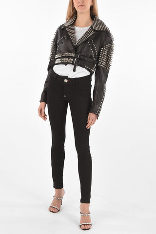COUTURE Leather Biker with All-Over Studs
