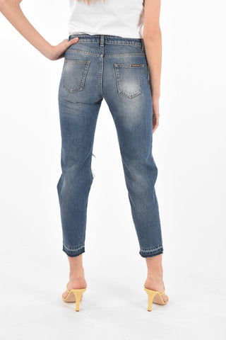 COUTURE Distressed Boyfriend Jeans STATEMENT