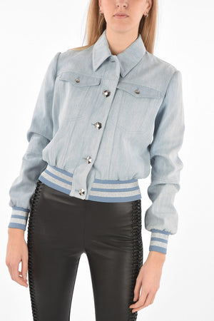 COUTURE Denim Bomber ORIGINAL with Glittery Hems