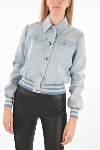 COUTURE Denim Bomber ORIGINAL with Glittery Hems