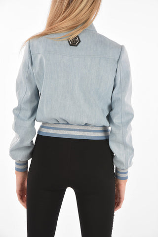 COUTURE Denim Bomber ORIGINAL with Glittery Hems