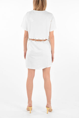 COUTURE T-dress PP1978 with BEVERLY HILLS Print and Piercings Embellishment