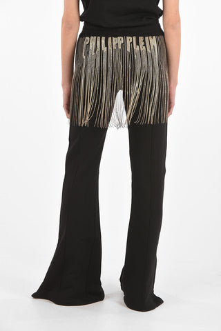 COUTURE EST.1978 bootcut pants with metal fringes