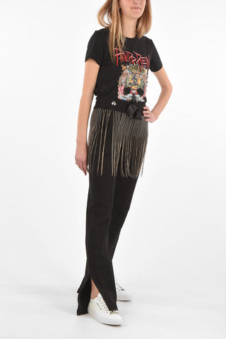 COUTURE EST.1978 bootcut pants with metal fringes