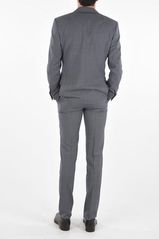 district check side vents belt loops 2-button MANTUA suit
