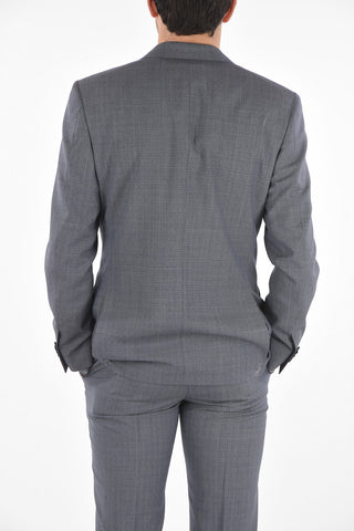 district check side vents belt loops 2-button MANTUA suit