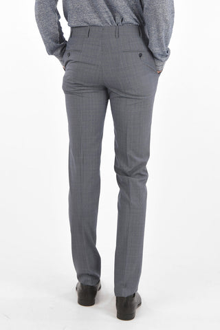 district check side vents belt loops 2-button MANTUA suit