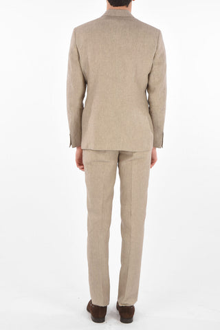 CC COLLECTION flax side vents notch lapel RIGHT 2-button suit