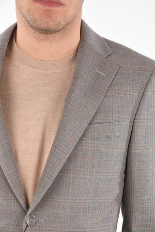 plaid side vents notch lapel MANTUA 2-button suit