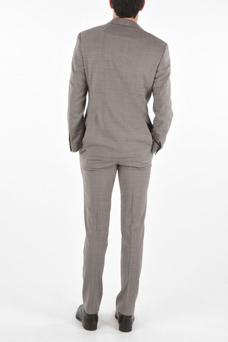 plaid side vents notch lapel MANTUA 2-button suit