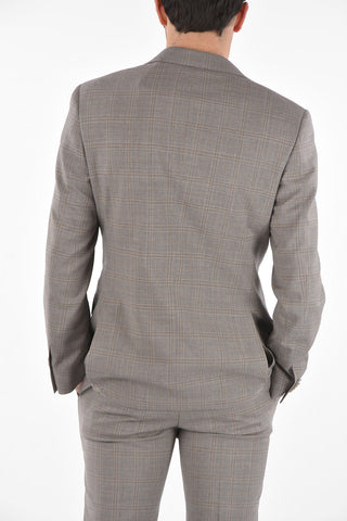 plaid side vents notch lapel MANTUA 2-button suit