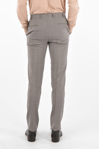 plaid side vents notch lapel MANTUA 2-button suit