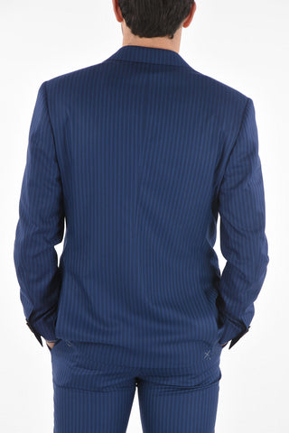 striped side vents notch lapel MANTUA 2-button suit
