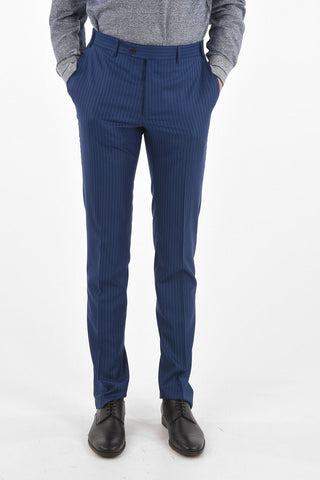 striped side vents notch lapel MANTUA 2-button suit