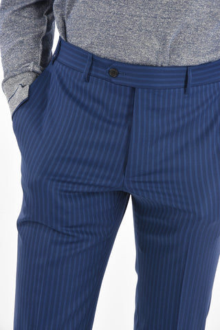 striped side vents notch lapel MANTUA 2-button suit