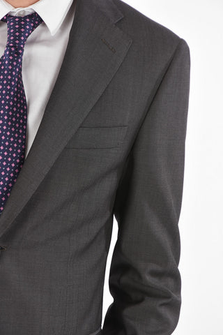 Mini check virgin wool side vents MANTUA suit
