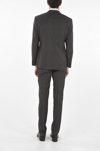 Mini check virgin wool side vents MANTUA suit