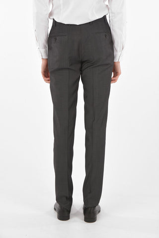Mini check virgin wool side vents MANTUA suit