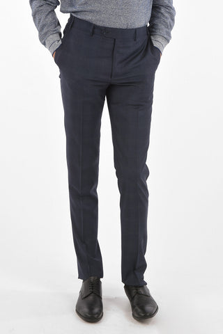 District Check virgin wool notch lapel MANTUA suit