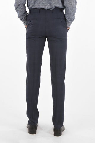 District Check virgin wool notch lapel MANTUA suit
