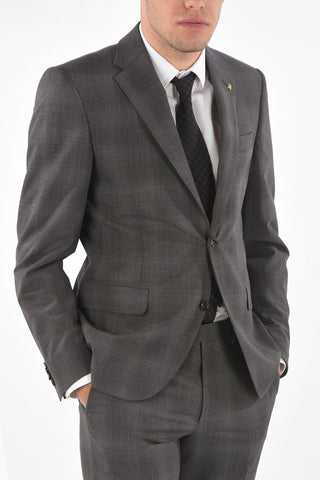 CC COLLECTION abito 2 bottoni RIGHT district check due spacchi revers classico